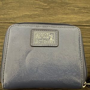 Coach zip up wristlet wallet